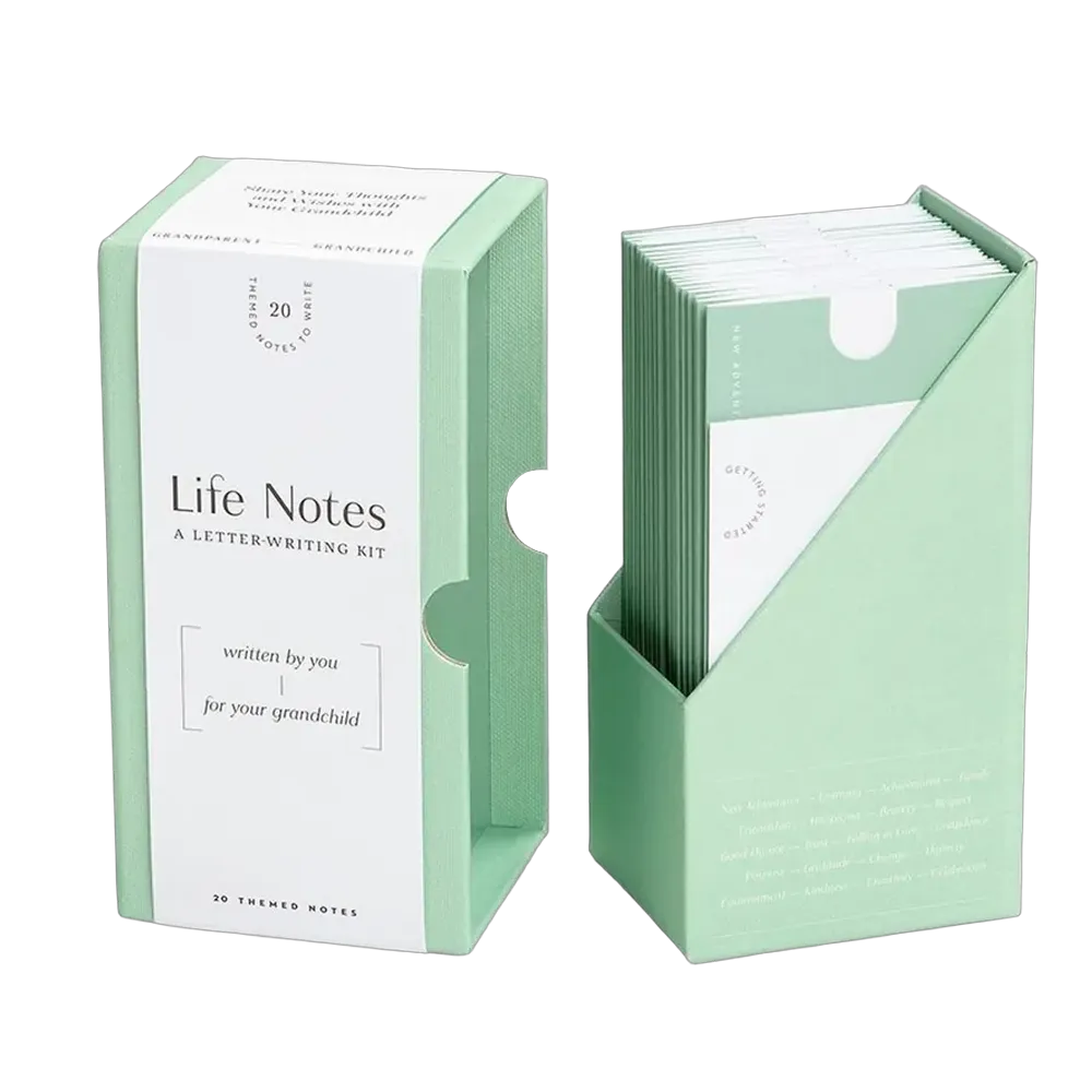 Mint Green Rigid Slipcase Stationery Display Box