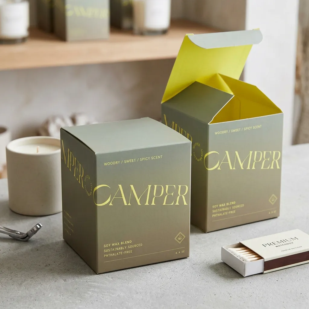 Internally Printed Tuck Box for Candles 3