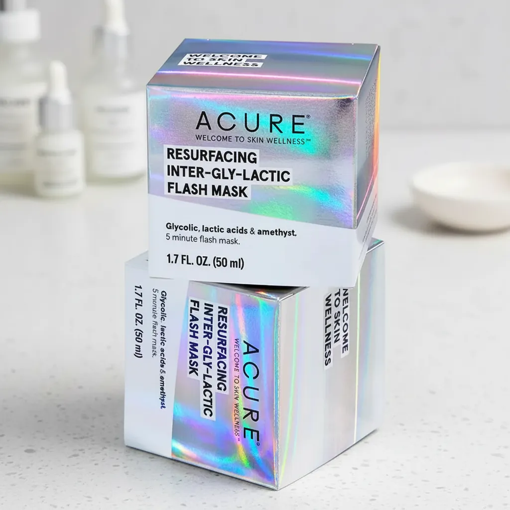 Holographic Board Straight Tuck Skincare Box