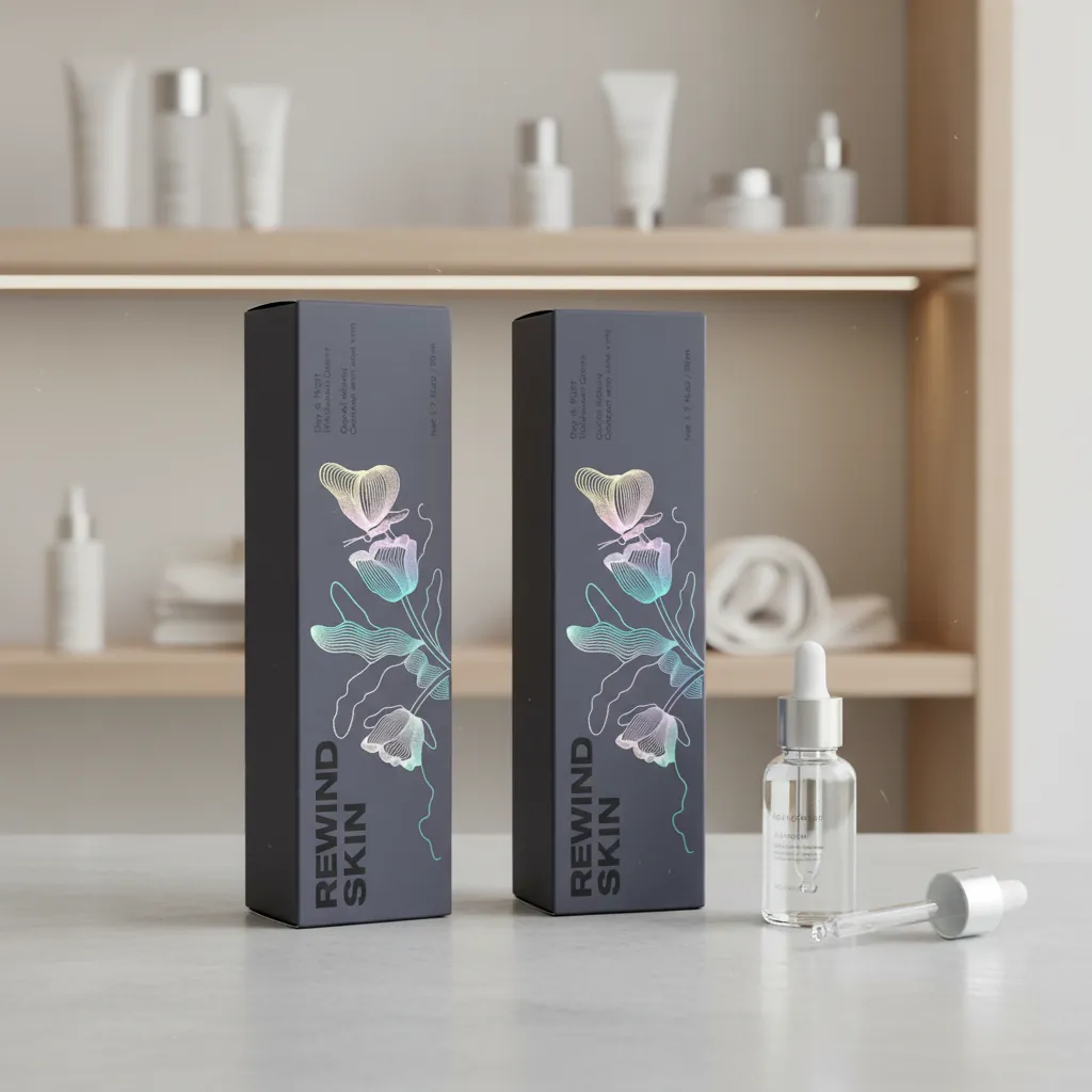 Holographic Foil Stamped Skincare Tuck Carton 3