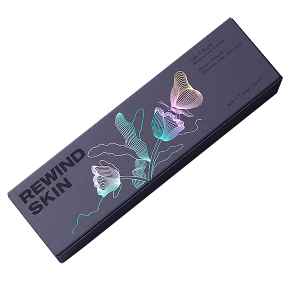 Holographic Foil Stamped Skincare Tuck Carton