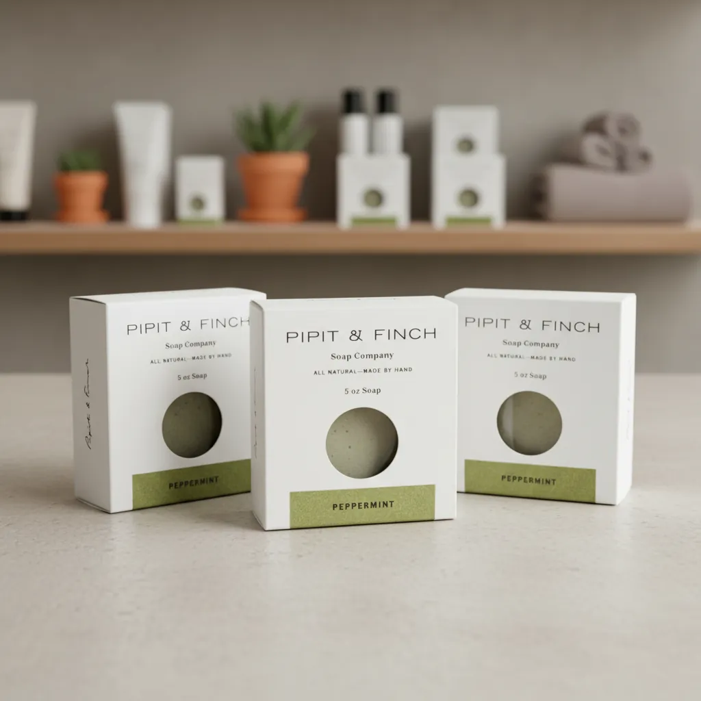 Die-Cut Window Tuck Box for Artisan Soap 3