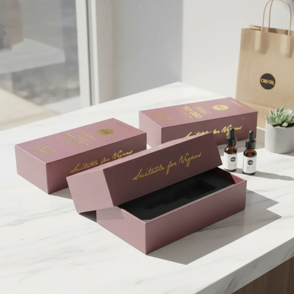 CBD Oil Rigid Box with Foam Insert 3