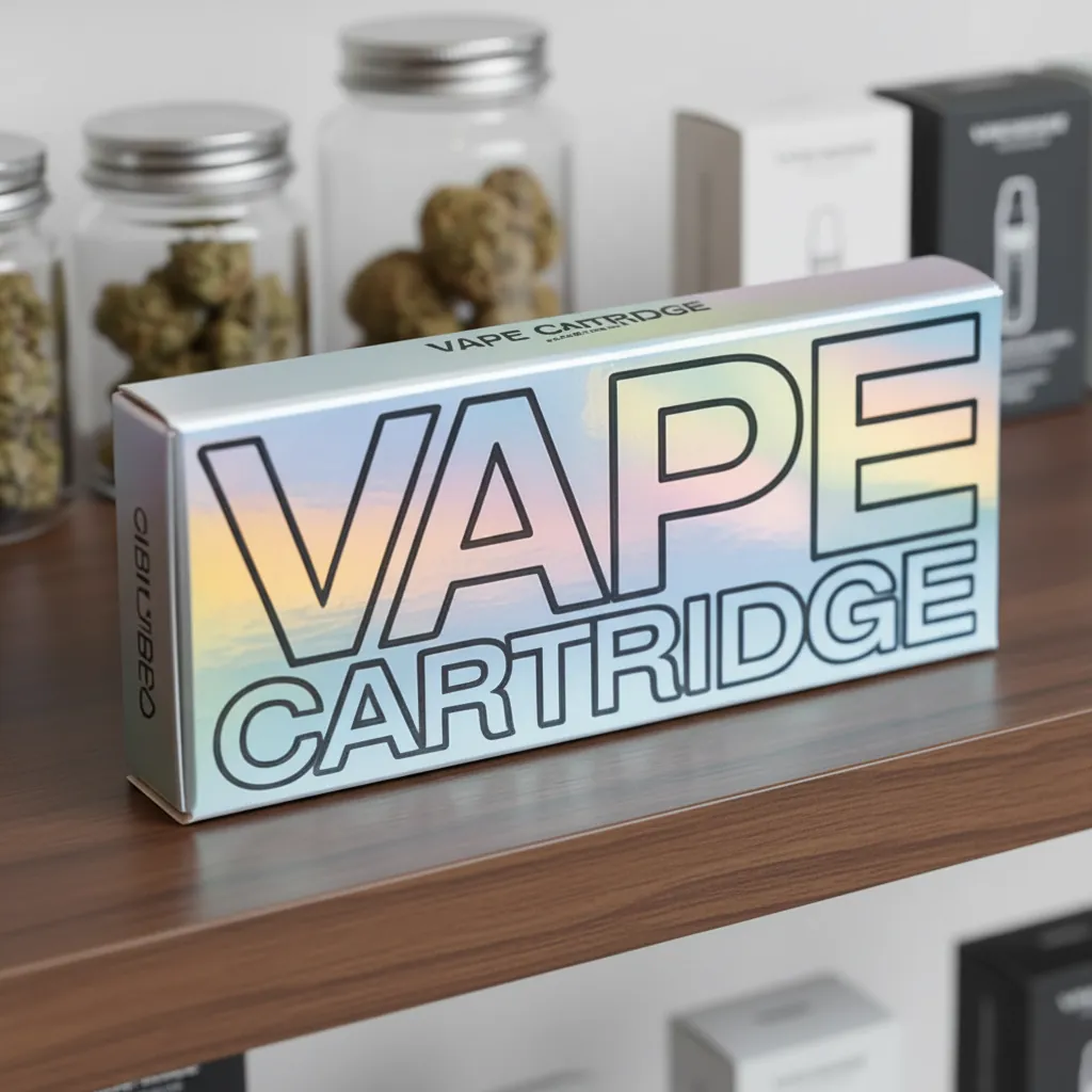 Custom Holographic Vape Cartridge Display Box 1