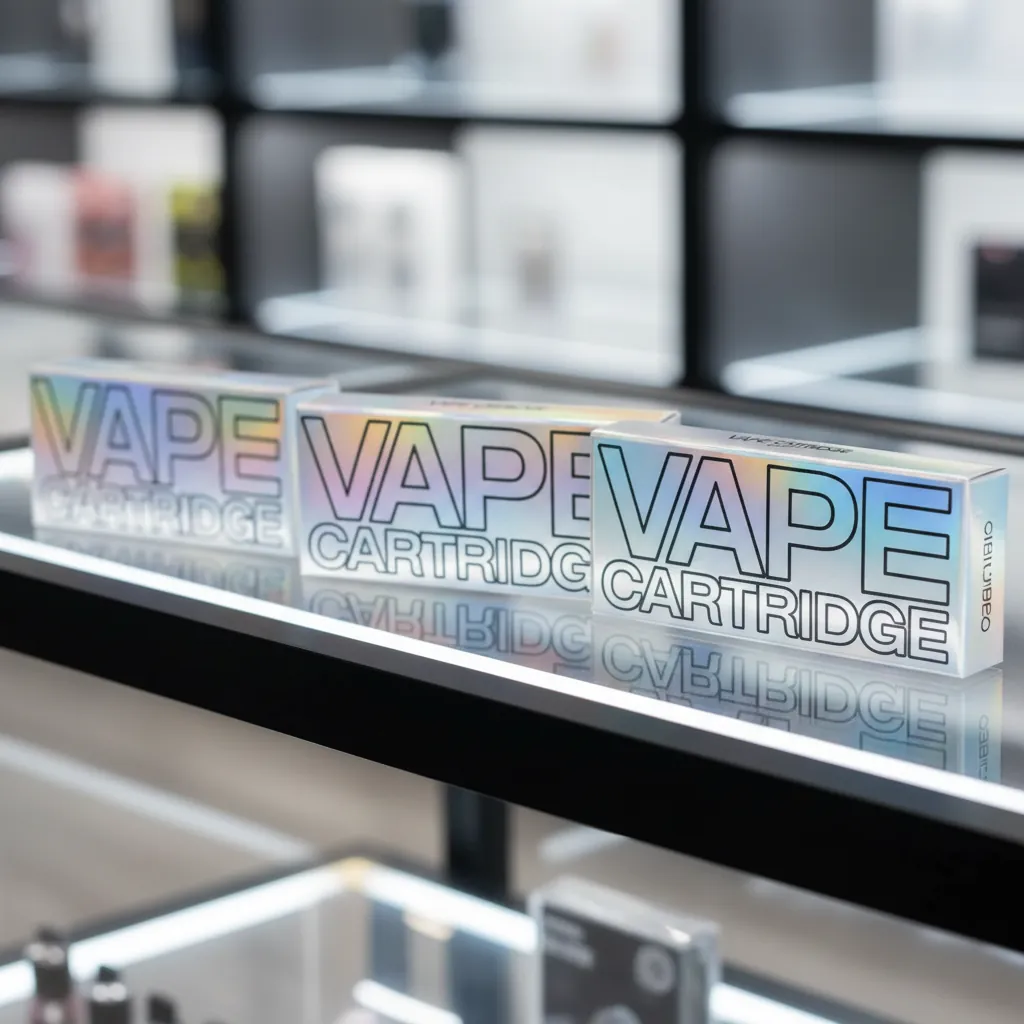 Custom Holographic Vape Cartridge Display Box 3