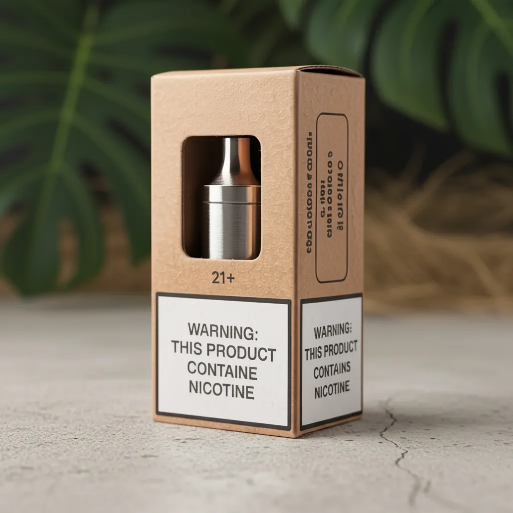 Kraft Window Display Vape Cartridge Box 1