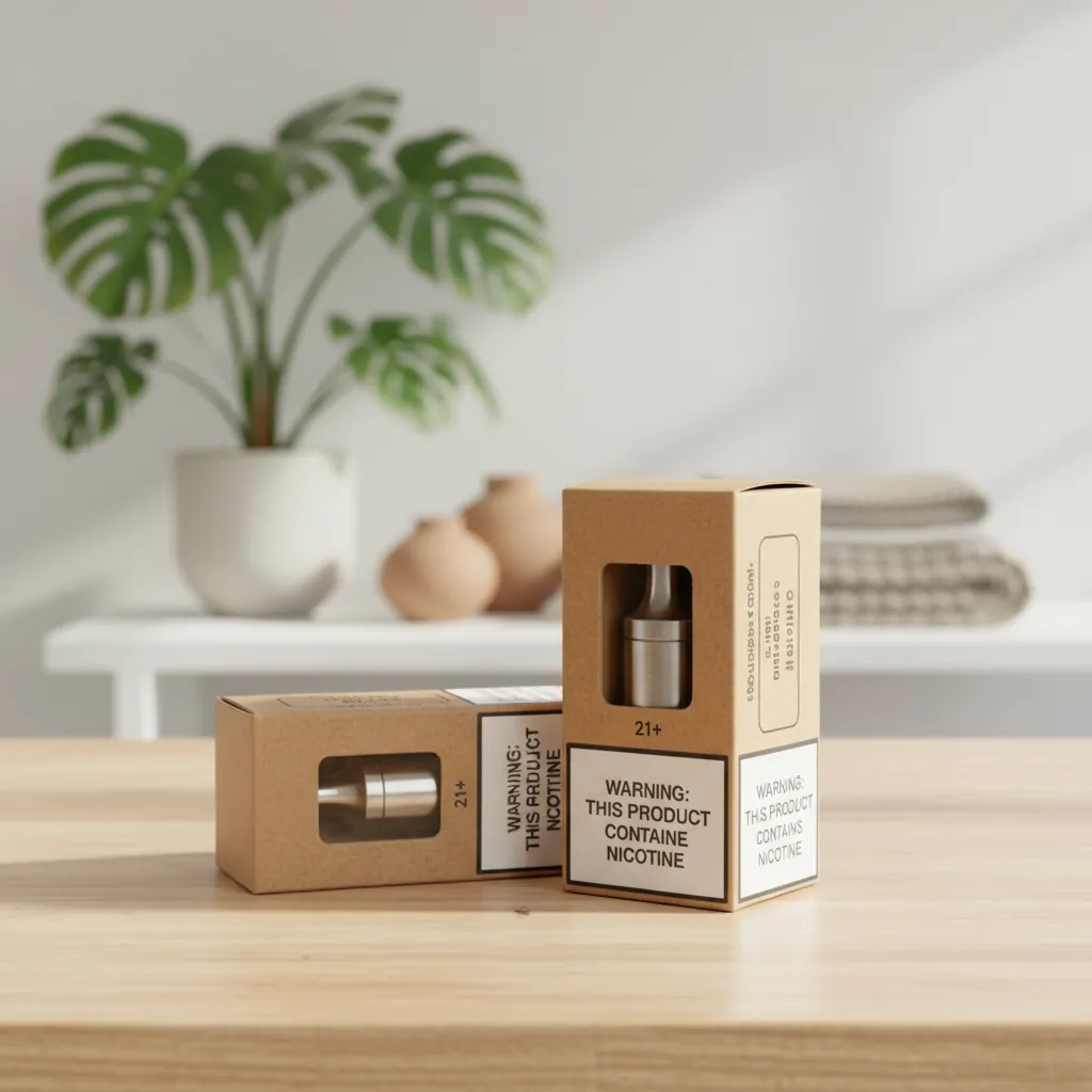 Kraft Window Display Vape Cartridge Box 3