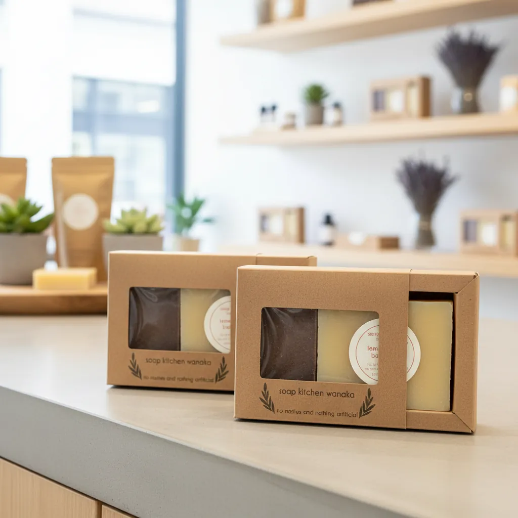Dual Window Kraft Artisan Soap Box 3