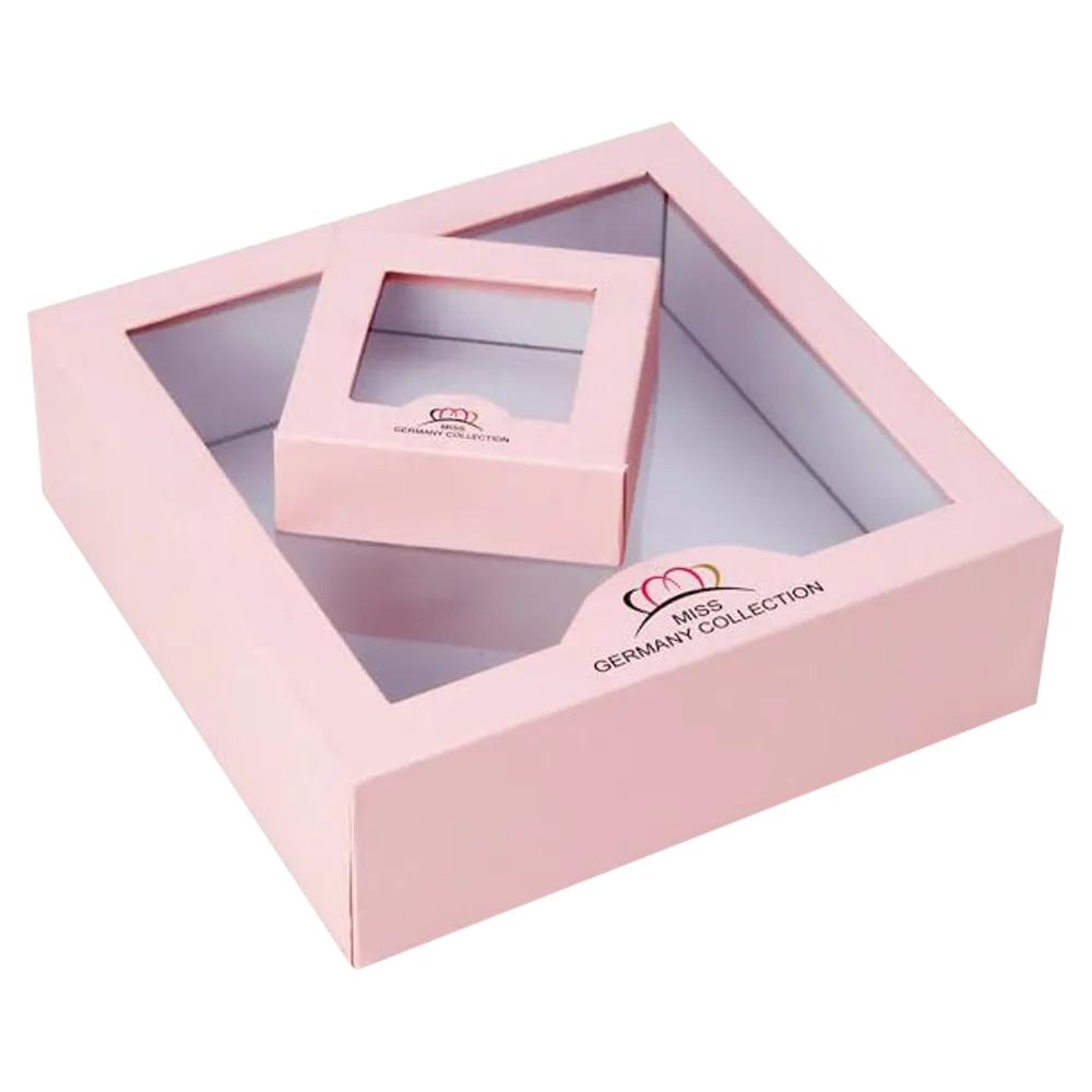 Pink Nested Window Jewelry Display Box