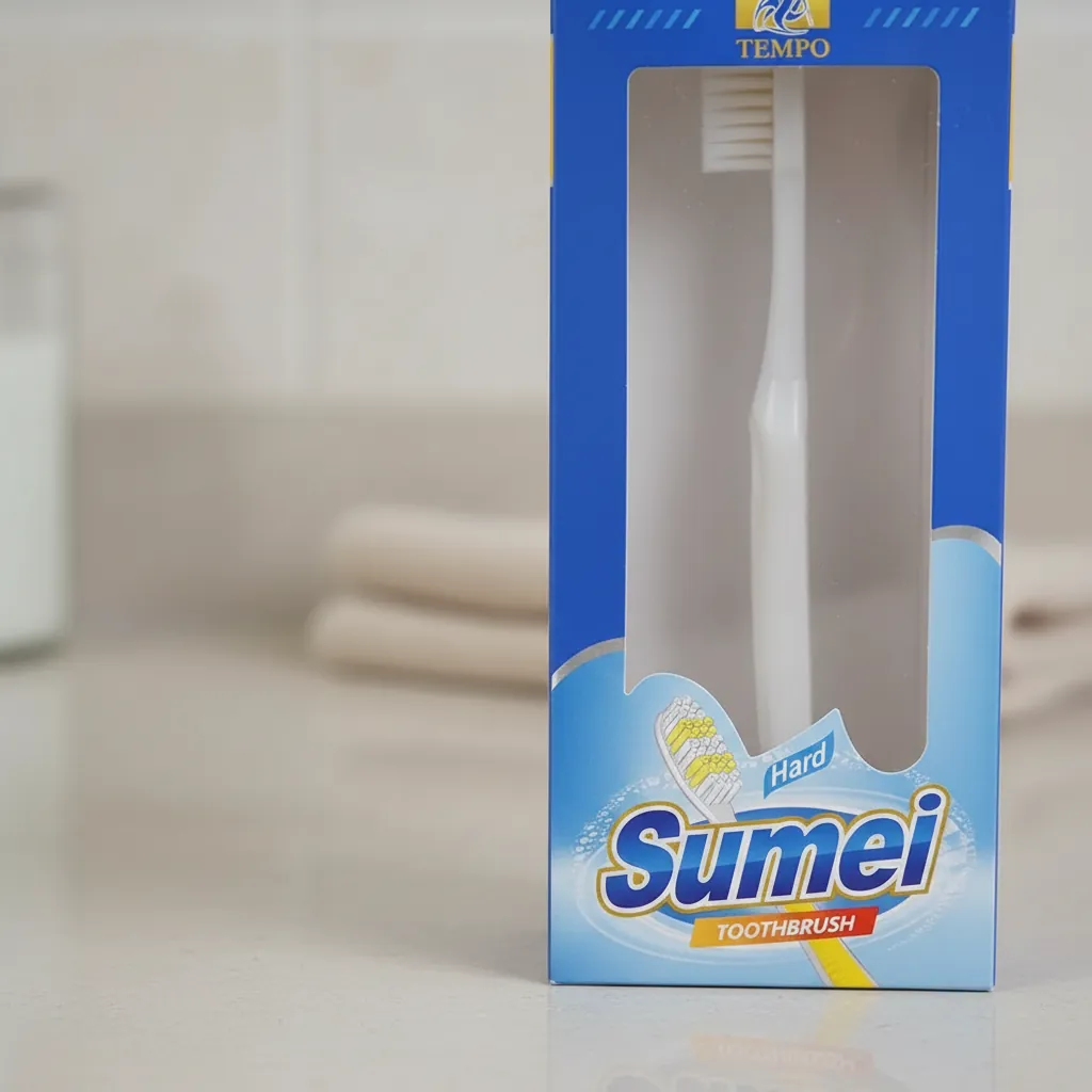 Blue Vertical Window Toothbrush Packaging Box 2