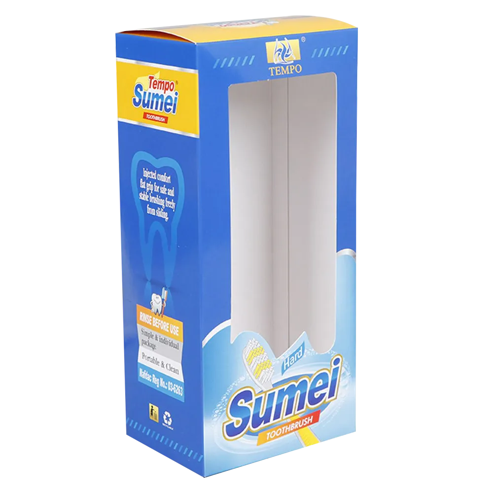 Blue Vertical Window Toothbrush Packaging Box